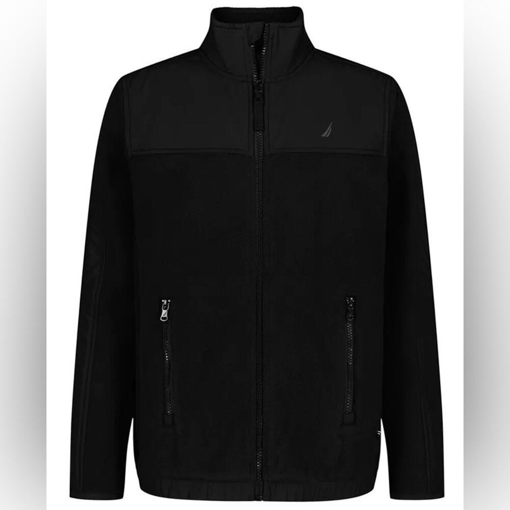 Nautica Black Polar Zip-Up Jacket, 8(S) - NWT